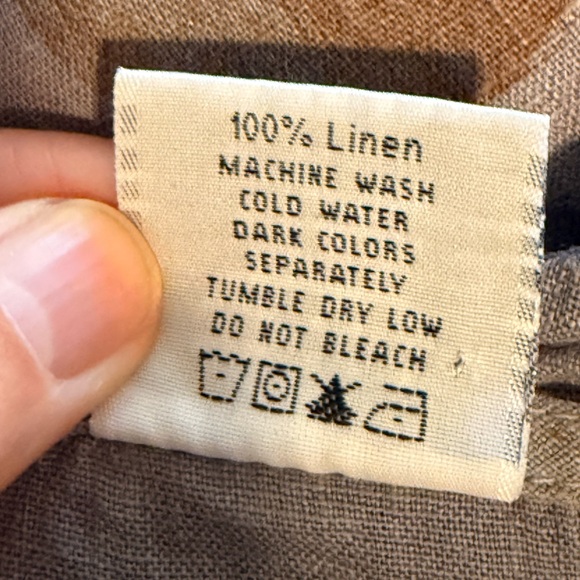 CLICK by Color Me Cotton 100% Linen Sleeveless with Pockets Dress, size Large - Picture 10 of 11